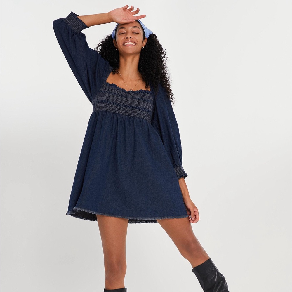 Free People This is Everything denim dress